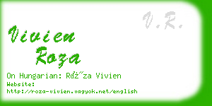 vivien roza business card